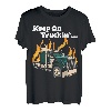 Keep On Truckin' T-Shirt, klassisches Auto-Outfit, LKW-Fahrer T-Shirt