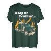 Keep On Truckin' T-Shirt, klassisches Auto-Outfit, LKW-Fahrer T-Shirt