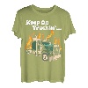 Keep On Truckin' T-Shirt, klassisches Auto-Outfit, LKW-Fahrer T-Shirt