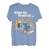 Keep On Truckin' T-Shirt, klassisches Auto-Outfit, LKW-Fahrer T-Shirt