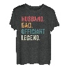 Herren Offizient Hochzeitsbeamter Ehemann Papa Ordained Minsiter T-Shirt