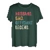 Herren Offizient Hochzeitsbeamter Ehemann Papa Ordained Minsiter T-Shirt