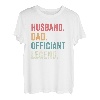 Herren Offizient Hochzeitsbeamter Ehemann Papa Ordained Minsiter T-Shirt