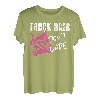 Trucker Truck Driver Girl Vintage Truck Hair Don't Care T-Shirt