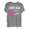 Trucker Truck Driver Girl Vintage Truck Hair Don't Care T-Shirt