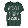 Ich fahre mit Diesel und Jesus Trucker Christian Truck Driver T-Shirt