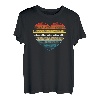 Trucker Truck Driver Retro Herz Vintage T-Shirt