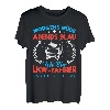 Lastkraftwagenfahrer Morgens Müde Abends Blau Lkw Fahrer T-Shirt