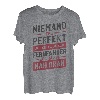 Herren Niemand Ist Perfekt - LKW-Fahrer Fernfahrer T-Shirt