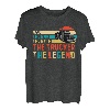 Retro Dad, der Mann, der Mythos, der Trucker, die Legende T-Shirt