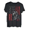Vintage Muskel Auto Kolben USA Flagge für patriotischen Mechaniker T-Shirt