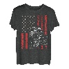 Vintage Muskel Auto Kolben USA Flagge für patriotischen Mechaniker T-Shirt