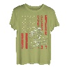 Vintage Muskel Auto Kolben USA Flagge für patriotischen Mechaniker T-Shirt