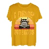 Herren Lustiges Trucker-Design für Männer und Frauen, HalbLKW-Fahrer-Liebhaber T-Shirt