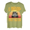 Herren Lustiges Trucker-Design für Männer und Frauen, HalbLKW-Fahrer-Liebhaber T-Shirt