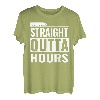 Lustiger Trucker Straight Outta Hours Lkw-Fahrer Trucking T-Shirt