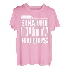 Lustiger Trucker Straight Outta Hours Lkw-Fahrer Trucking T-Shirt
