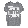 Lustiger Trucker Straight Outta Hours Lkw-Fahrer Trucking T-Shirt