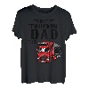 Herren Trucking Dad Ever Shirt Lustiges Vatertag Trucker T-Shirt