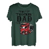 Herren Trucking Dad Ever Shirt Lustiges Vatertag Trucker T-Shirt