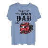 Herren Trucking Dad Ever Shirt Lustiges Vatertag Trucker T-Shirt