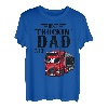 Herren Trucking Dad Ever Shirt Lustiges Vatertag Trucker T-Shirt