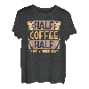Halbkaffee, halbe Lieferung, LKW, Fahrer, Kaffee, Spruch Liebhaber T-Shirt