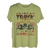 LKW-Fahrer essen Fleisch trinken Bier und verbrennen Diesel Halbwagen T-Shirt