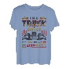 LKW-Fahrer essen Fleisch trinken Bier und verbrennen Diesel Halbwagen T-Shirt