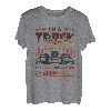 LKW-Fahrer essen Fleisch trinken Bier und verbrennen Diesel Halbwagen T-Shirt