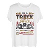 LKW-Fahrer essen Fleisch trinken Bier und verbrennen Diesel Halbwagen T-Shirt