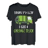 Hapfox Sorry I'm Late I Saw A Garbage Truck Herren T-Shirt