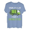 Hapfox Sorry I'm Late I Saw A Garbage Truck Herren T-Shirt