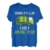 Hapfox Sorry I'm Late I Saw A Garbage Truck Herren T-Shirt