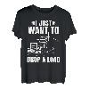 LKW-Fahrer-Design für Herren, Halbanhänger, LKW, Vater, großes Rig T-Shirt