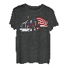 US Trucking - US-Flagge mit LKW - Trucker - LKW-Fahrer T-Shirt