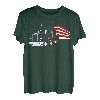 US Trucking - US-Flagge mit LKW - Trucker - LKW-Fahrer T-Shirt