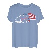 US Trucking - US-Flagge mit LKW - Trucker - LKW-Fahrer T-Shirt
