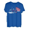 US Trucking - US-Flagge mit LKW - Trucker - LKW-Fahrer T-Shirt