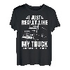 Trucker LKW 18 Räder CDL Anhänger Autobahn LKW Fahrer T-Shirt