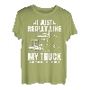 Trucker LKW 18 Räder CDL Anhänger Autobahn LKW Fahrer T-Shirt