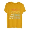 Best Truckin' Dad Lustiger Trucker-Lkw-Fahrer Trucking-Vater T-Shirt