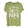 Herren Holzfäller Papa will Holz machen Kettensäge Waldarbeiter T-Shirt