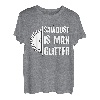 Sawdust is Man Glitzer Holzarbeiter und Tischler T-Shirt