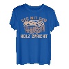 Herren Der mit dem Holz spricht - Lustig Spruch Tischler Schreiner T-Shirt