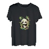 Niedlicher glücklicher Kawaii-Pandabär, der Peekaboo spielt T-Shirt