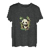 Niedlicher glücklicher Kawaii-Pandabär, der Peekaboo spielt T-Shirt