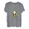 Niedlicher glücklicher Kawaii-Pandabär, der Peekaboo spielt T-Shirt