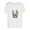 Niedlicher glücklicher Kawaii-Pandabär, der Peekaboo spielt T-Shirt