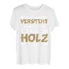 Wer Frauen versteht kann auch Holz schweissen Design T-Shirt